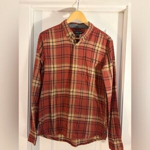Toad & Co Plaid Flannel Button Down Shirt Men’s Medium